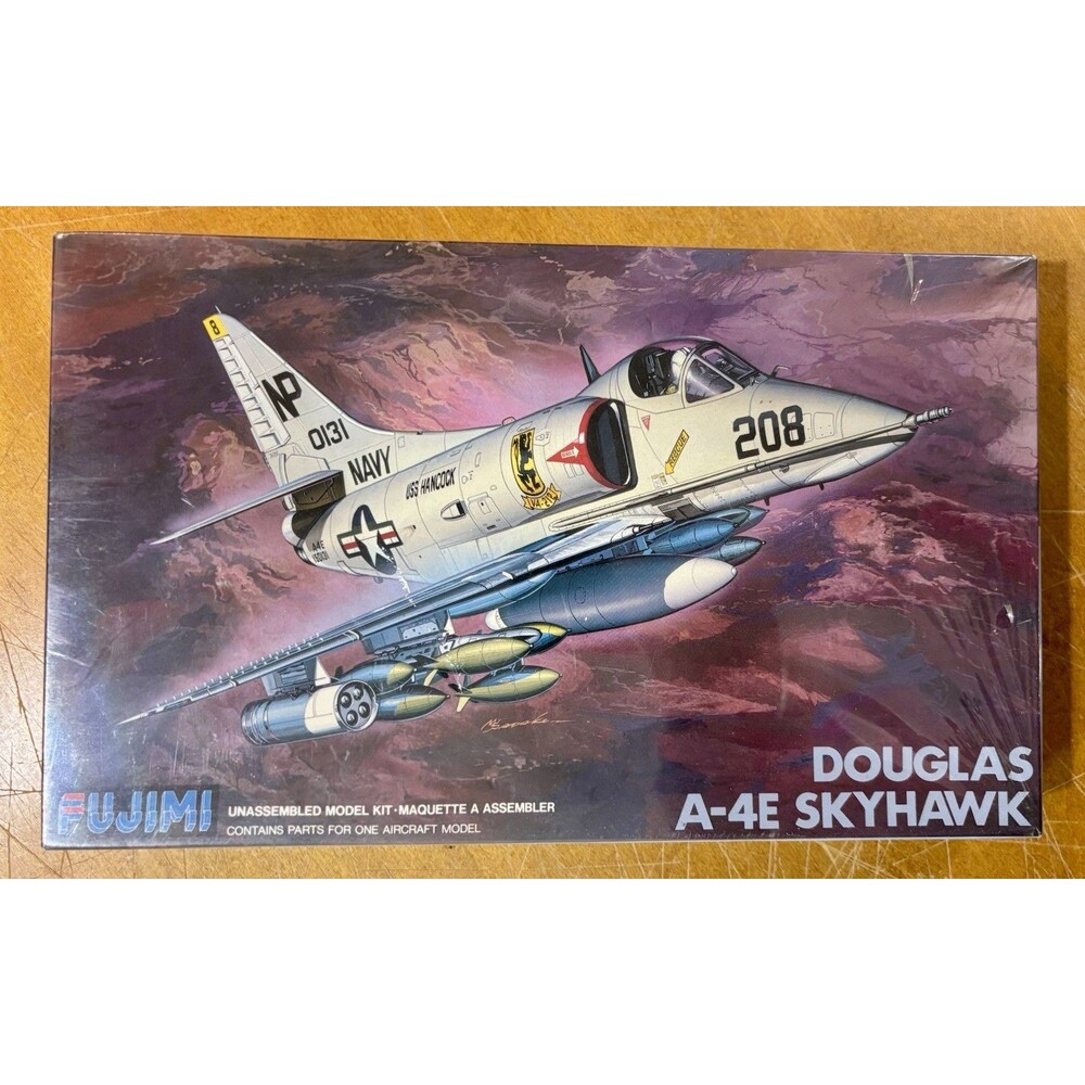 Fujimi Douglas A-4E Skyhawk Scale Plane Model Kit New In Box Japan
